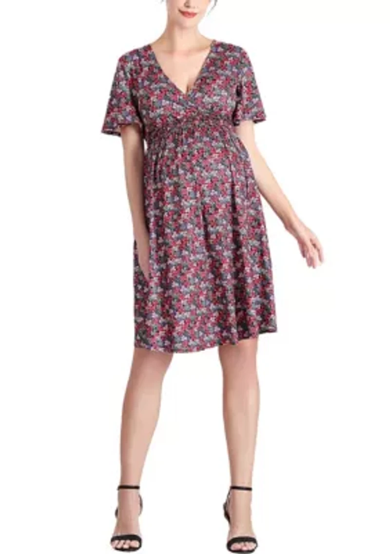 Evin V-Neck Maternity Nursing Dress