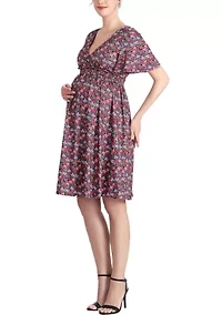 Evin V-Neck Maternity Nursing Dress