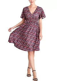 Evin V-Neck Maternity Nursing Dress