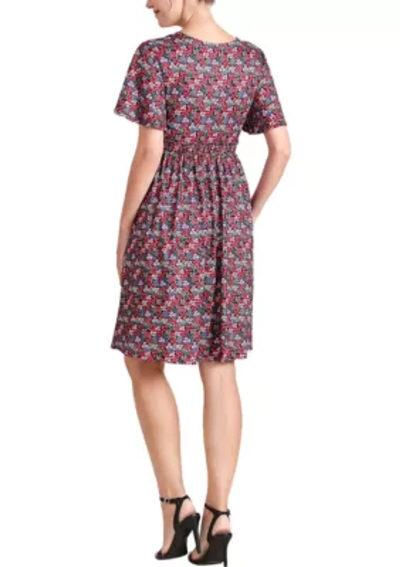 Evin V-Neck Maternity Nursing Dress