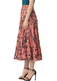 Tiered Midi Skirt