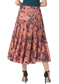Tiered Midi Skirt
