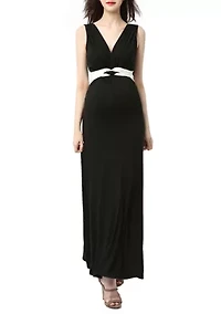 Maternity Scarlett Colorblock  Maxi Dress