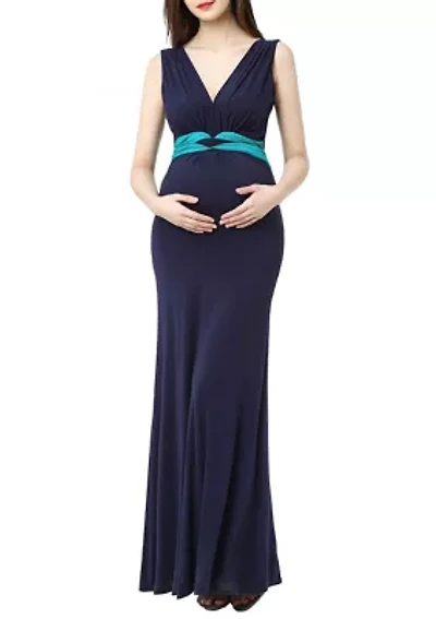 Maternity Scarlett Colorblock Maxi Dress