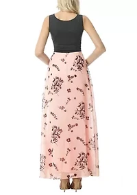 Maternity Miho Floral  Maxi Dress