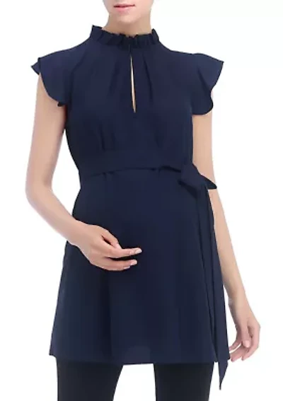 Maternity  Karlena Flutter Sleeve Top