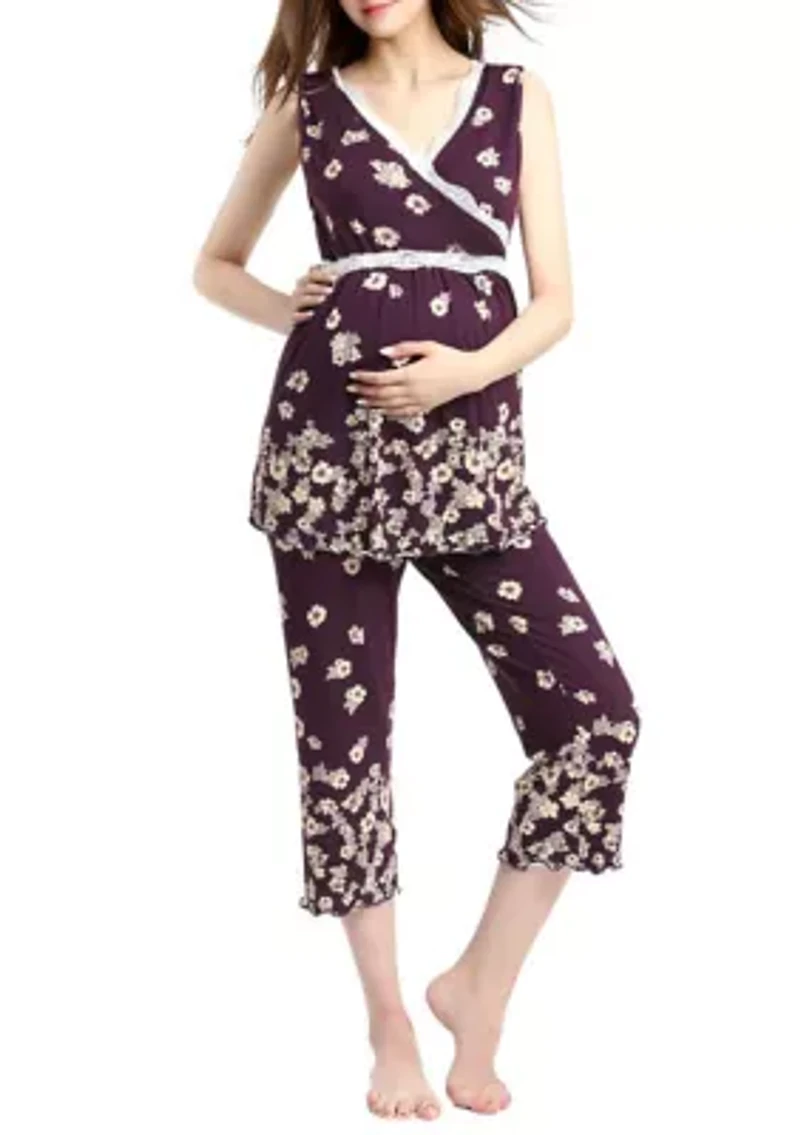 Maternity Nursing Loren Pajamas Sleepwear Set