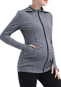 Maternity Jojo Performance Jacket with Detachable Hood