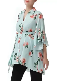 Maternity Emma Belted Nursing Blouse