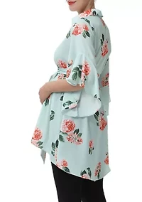 Maternity Emma Belted Nursing Blouse