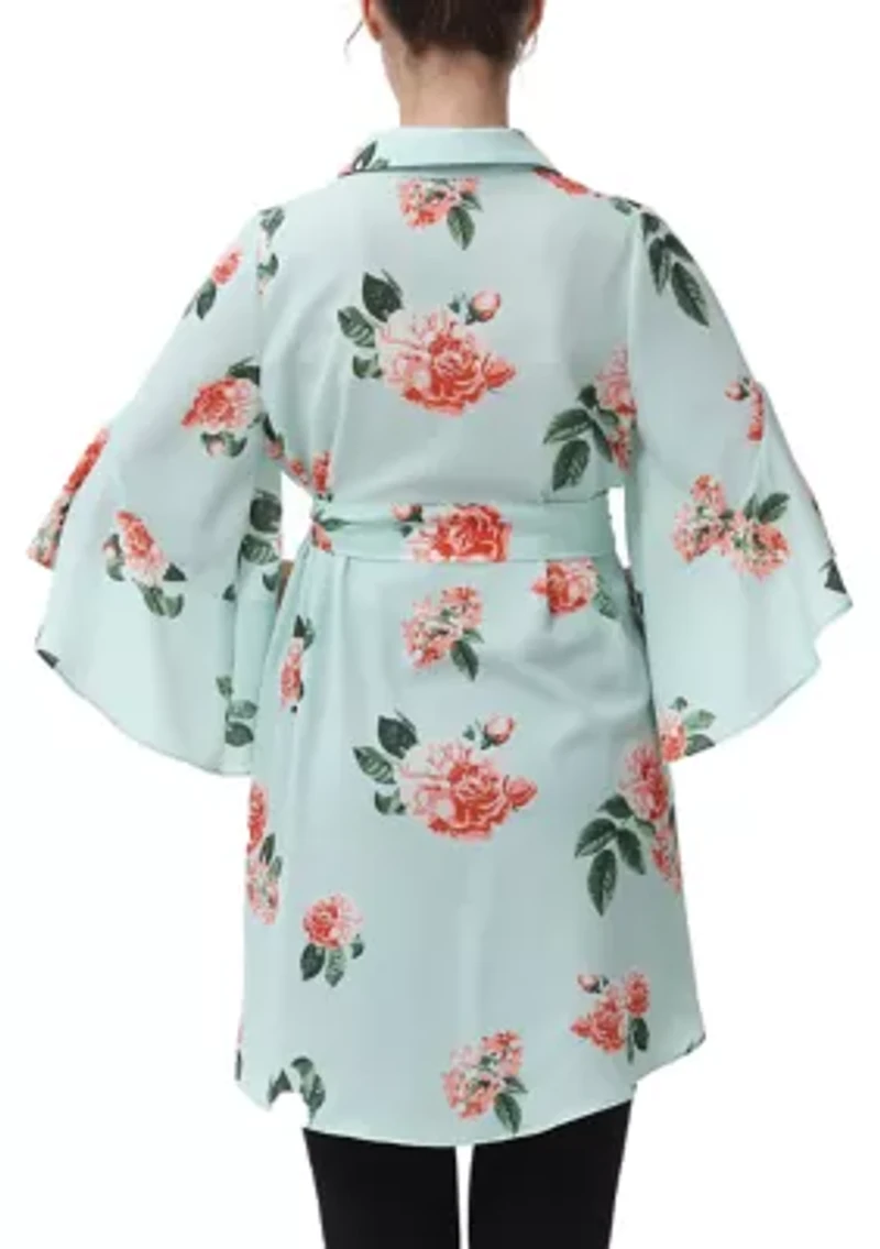 Maternity Emma Belted Nursing Blouse