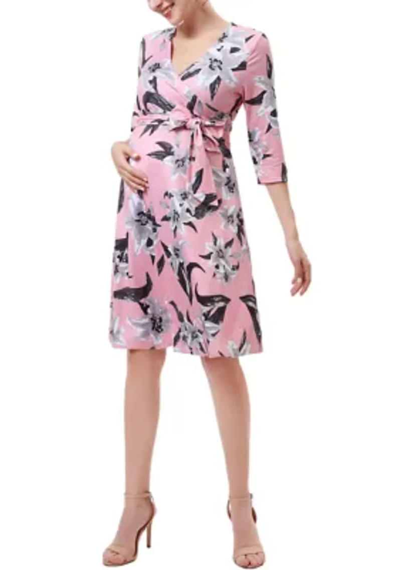 Materity Gracie Faux Wrap Dress