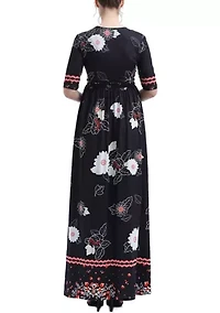 Materity Eira V-Neck Maxi Nursing Dress