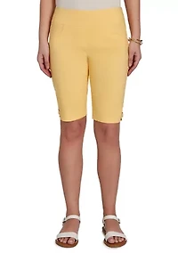 Women's Solid Tech Stretch Bermuda Shorts