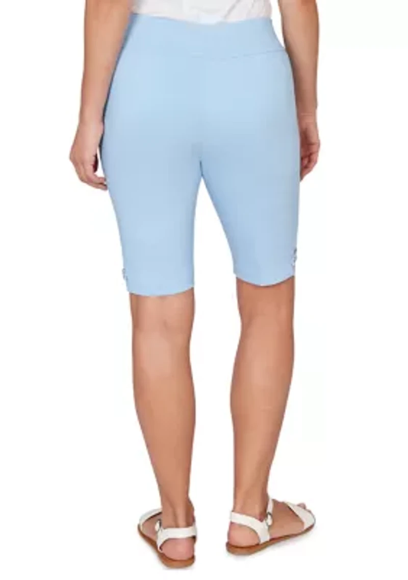 Women's Solid Tech Stretch Bermuda Shorts