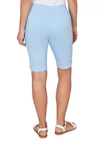 Women's Solid Tech Stretch Bermuda Shorts