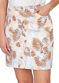 Women's Printed Tech Stretch Pull On Skort