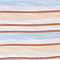 Women's Striped Slub Sleeveless Henley Tie Front Top