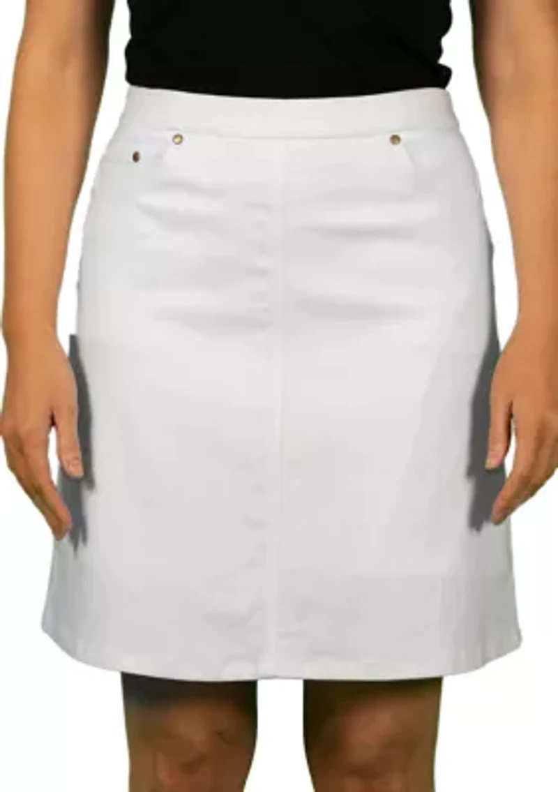 Tech Stretch Pull On Skort with Elastic Waistband