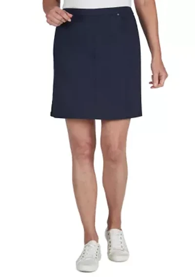 Tech Stretch Pull On Skort with Elastic Waistband