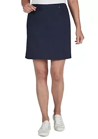 Tech Stretch Pull On Skort with Elastic Waistband