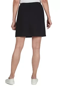 Tech Stretch Pull On Skort with Elastic Waistband