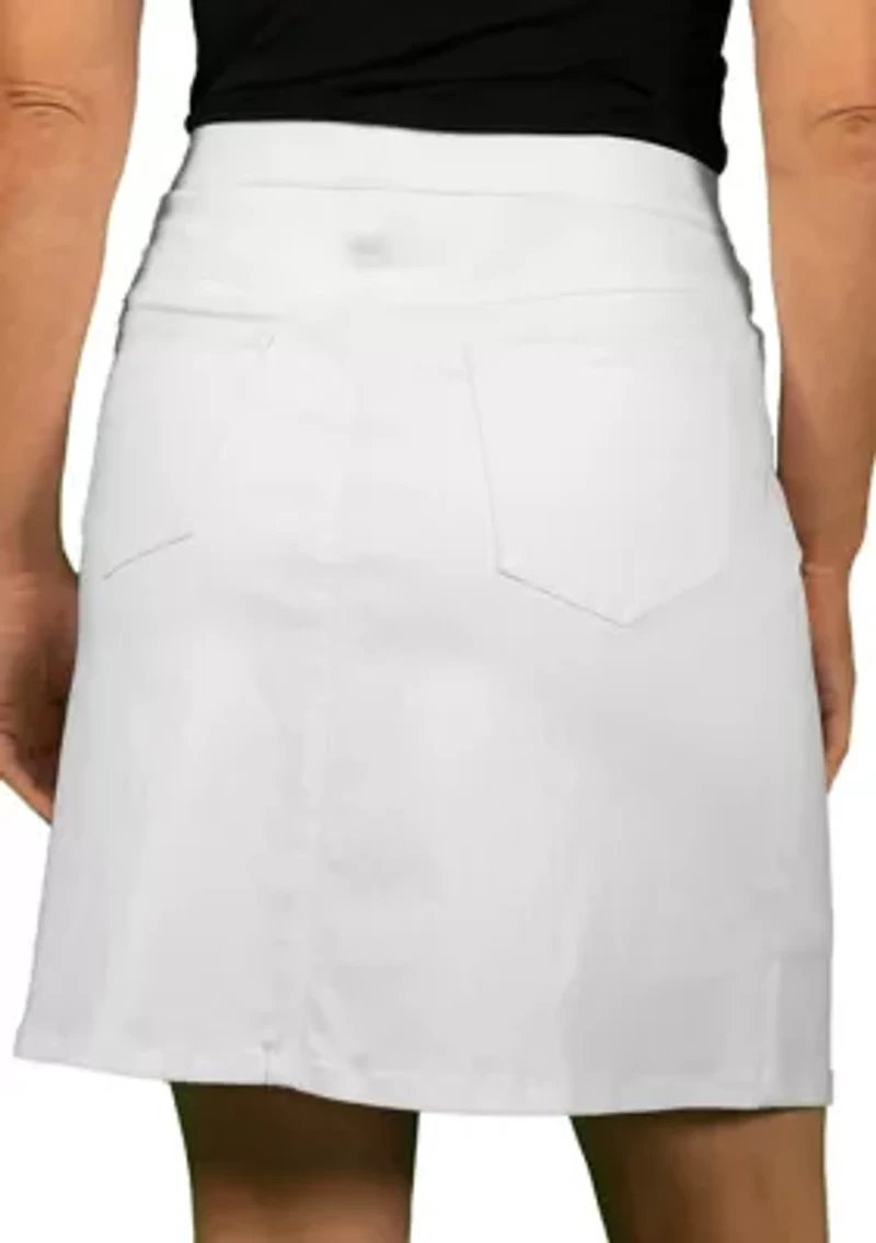 Tech Stretch Pull On Skort with Elastic Waistband