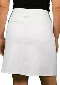 Tech Stretch Pull On Skort with Elastic Waistband