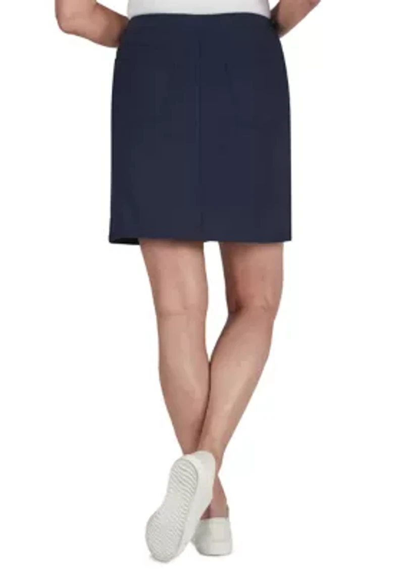Tech Stretch Pull On Skort with Elastic Waistband