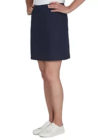 Tech Stretch Pull On Skort with Elastic Waistband