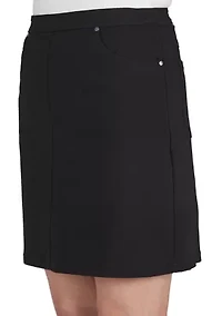 Tech Stretch Pull On Skort with Elastic Waistband