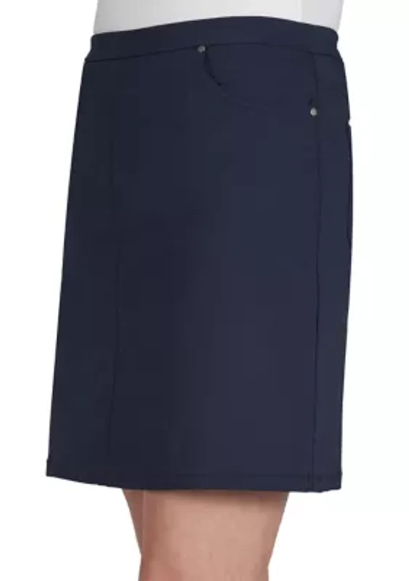 Tech Stretch Pull On Skort with Elastic Waistband