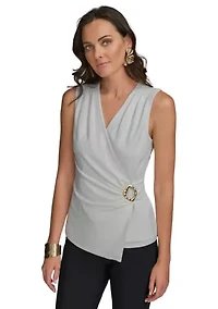 Women's Sleeveless Hardware Top