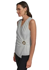 Women's Sleeveless Hardware Top