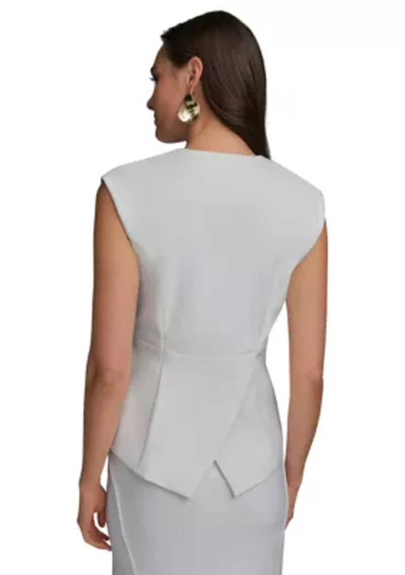 Women's Sleeveless Hardware Jacket