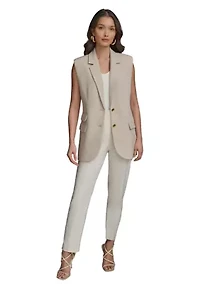 Women's Cap Sleeve Notch Collar Jacket