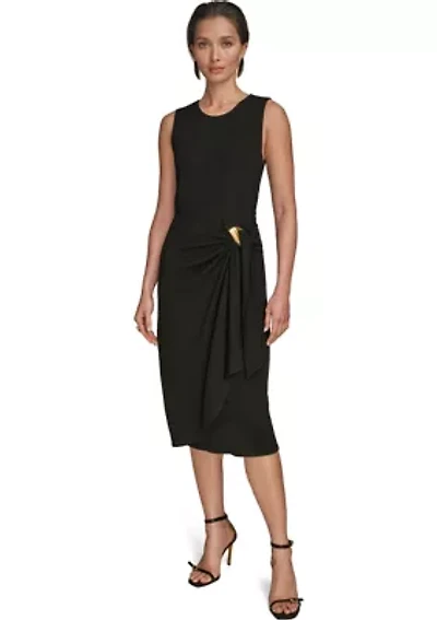Women's Sleeveless Hardware Dress