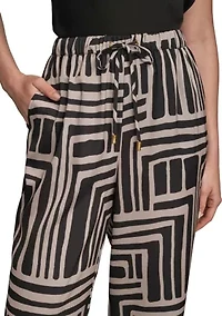 Women's Wide Leg Printed Pants