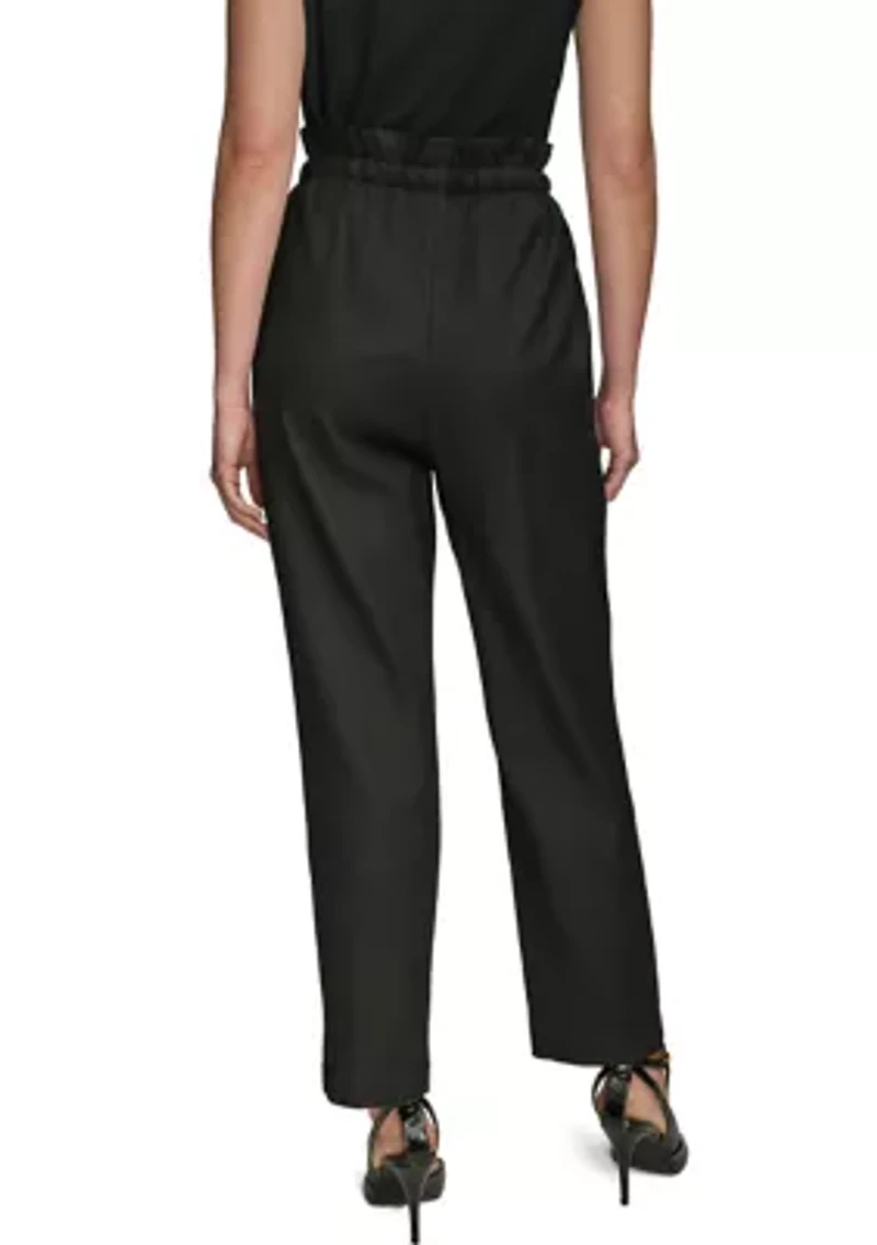 Women's Belted Slim Pants