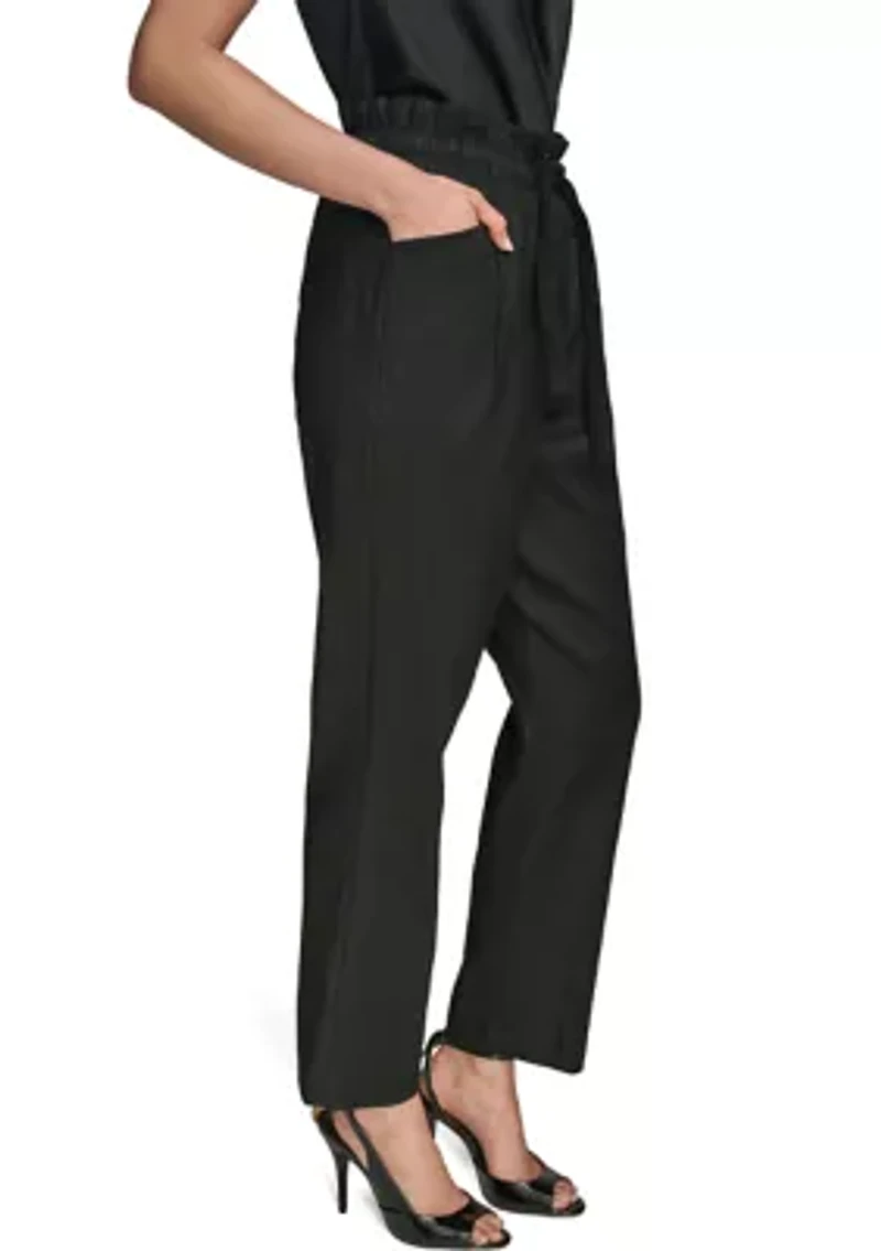 Women's Belted Slim Pants