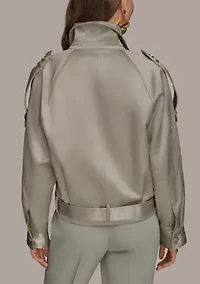 Women's Metallic Utility Jacket