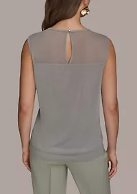 Women's Sheer Beaded Top