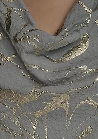 Women's Sleeveless Metallic Knit Blouse