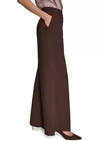 Women's Wide Leg with Tab Waist Pants