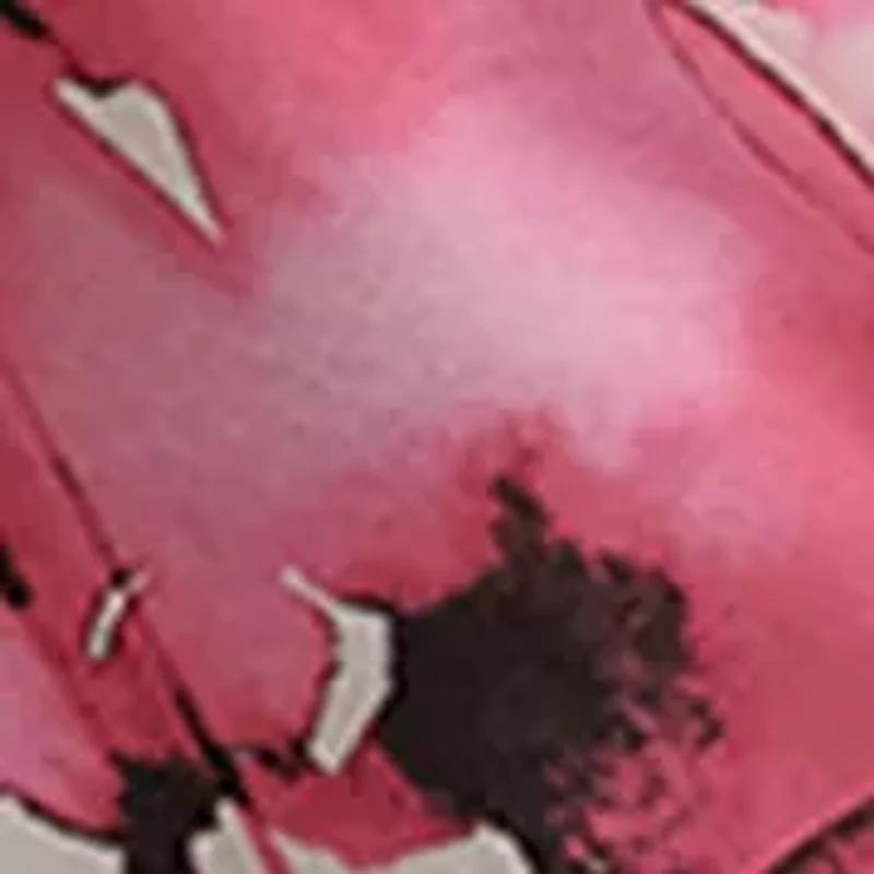 Women's Short Sleeve Cowl Neck Floral Blouse