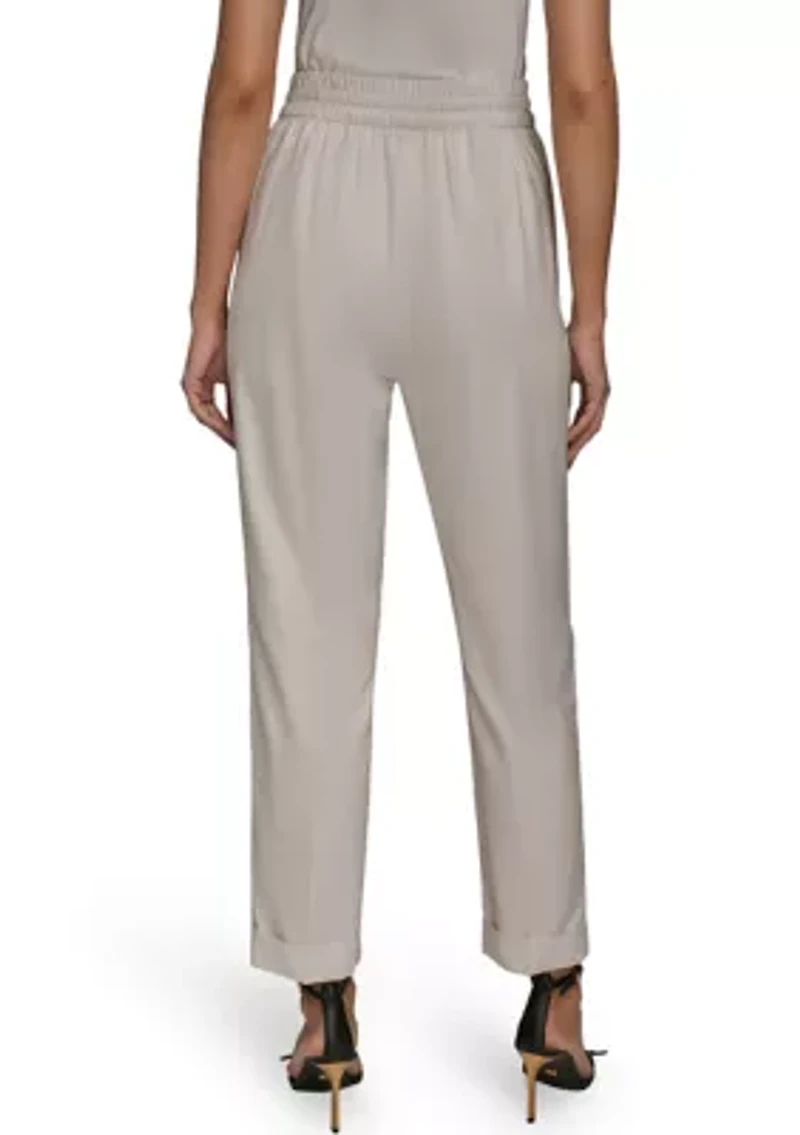 Women's Drawstring Cuffed Joggers