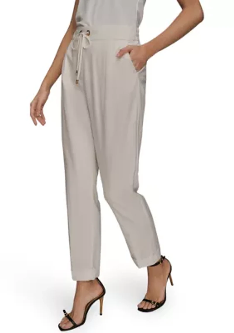 Women's Drawstring Cuffed Joggers