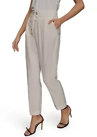 Women's Drawstring Cuffed Joggers