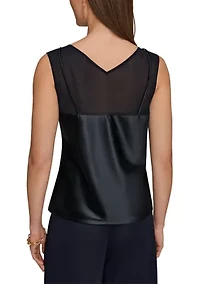 Women's Sleeveless V-Neck Top