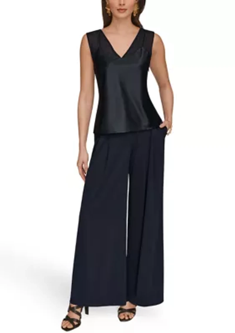 Women's Sleeveless V-Neck Top